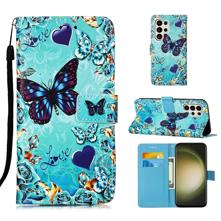 Custodia in pelle con motivo per Samsung Galaxy S24 Ultra