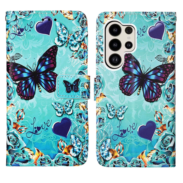 Custodia in pelle con motivo per Samsung Galaxy S24 Ultra