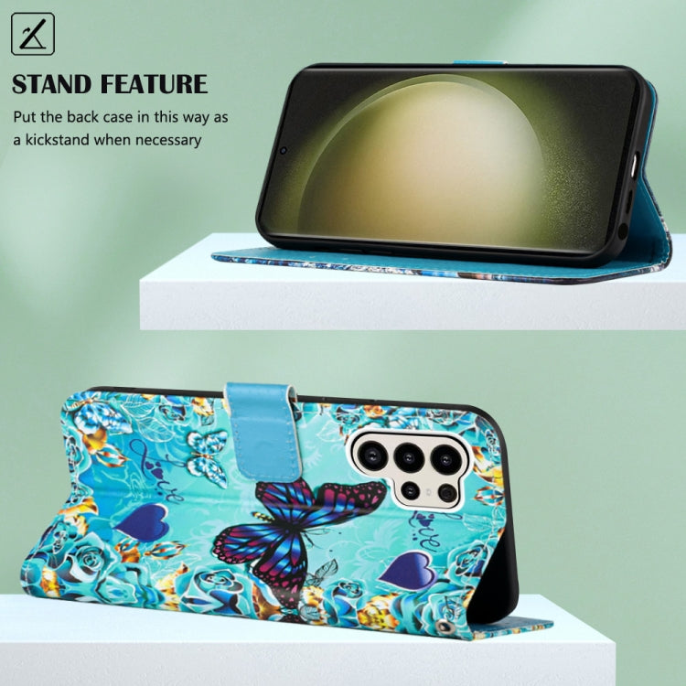Custodia in pelle con motivo per Samsung Galaxy S24 Ultra