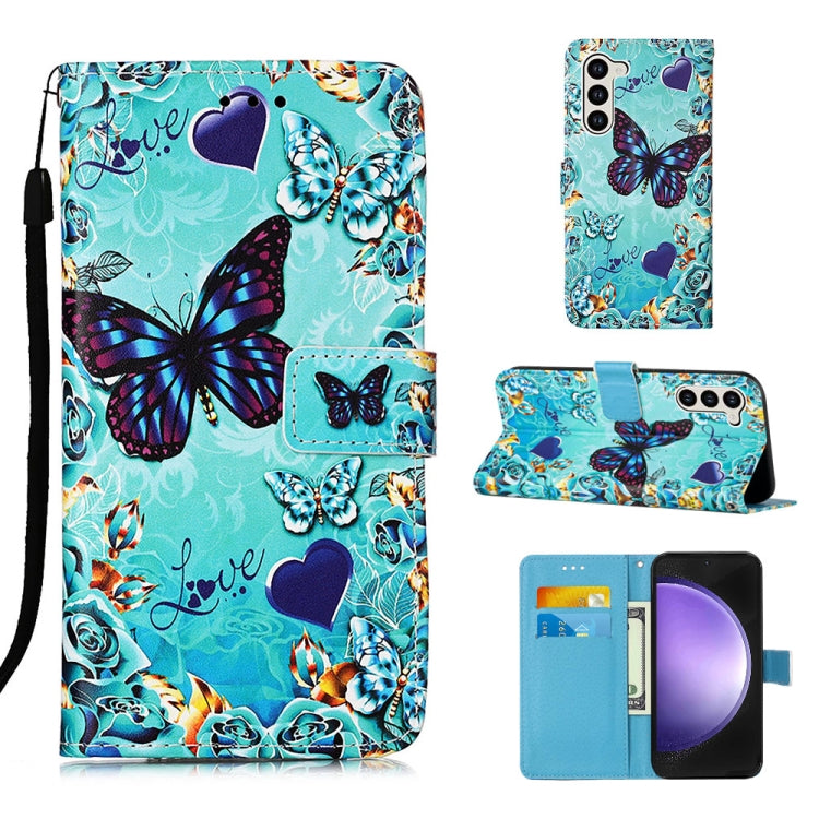 Custodia in pelle con motivo per Samsung Galaxy S24 Ultra