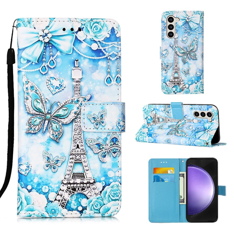 Custodia in pelle con motivo per Samsung Galaxy S24 Ultra