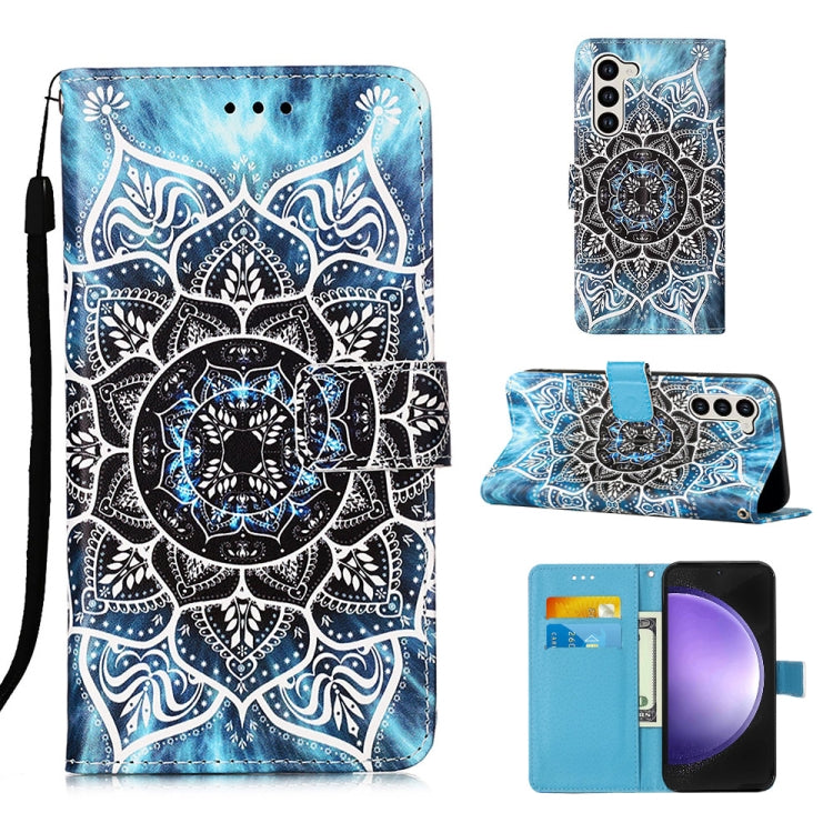 Custodia in pelle con motivo per Samsung Galaxy S24 Ultra
