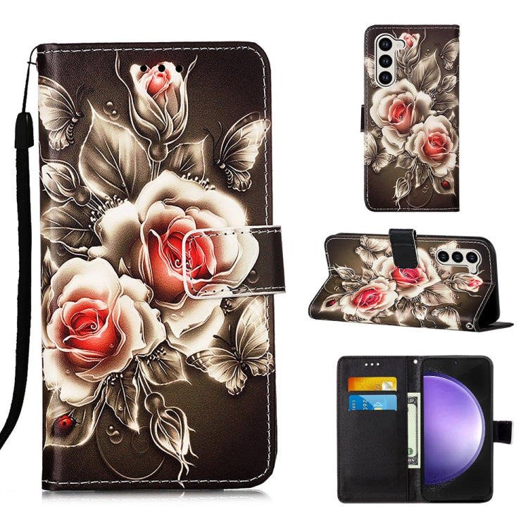 Custodia in pelle con motivo per Samsung Galaxy S24 Ultra