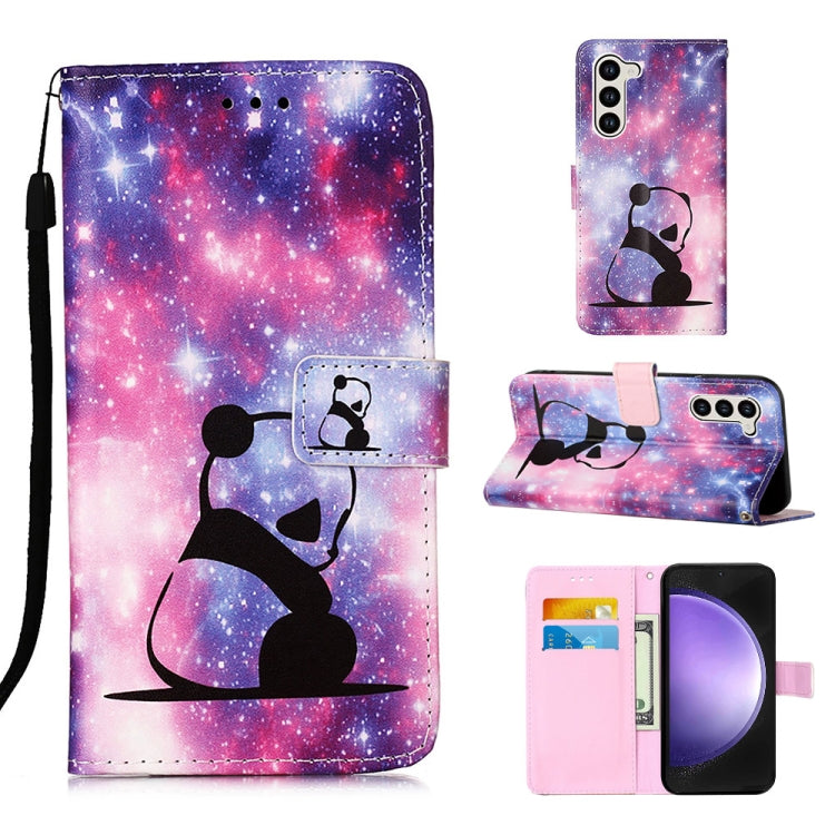 Custodia in pelle con motivo per Samsung Galaxy S24 Ultra