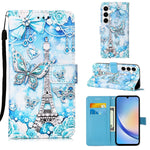 Custodia portafoglio in pelle per Samsung Galaxy A35 5G
