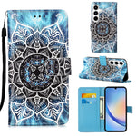 Custodia portafoglio in pelle per Samsung Galaxy A35 5G