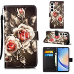 Custodia portafoglio in pelle per Samsung Galaxy A35 5G
