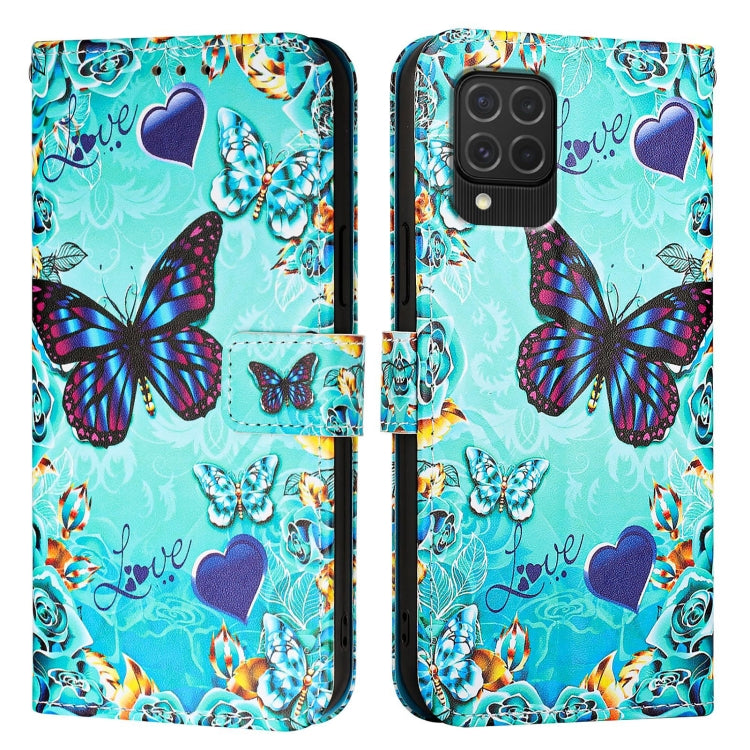 Custodia in pelle con motivo colorato per Samsung Galaxy