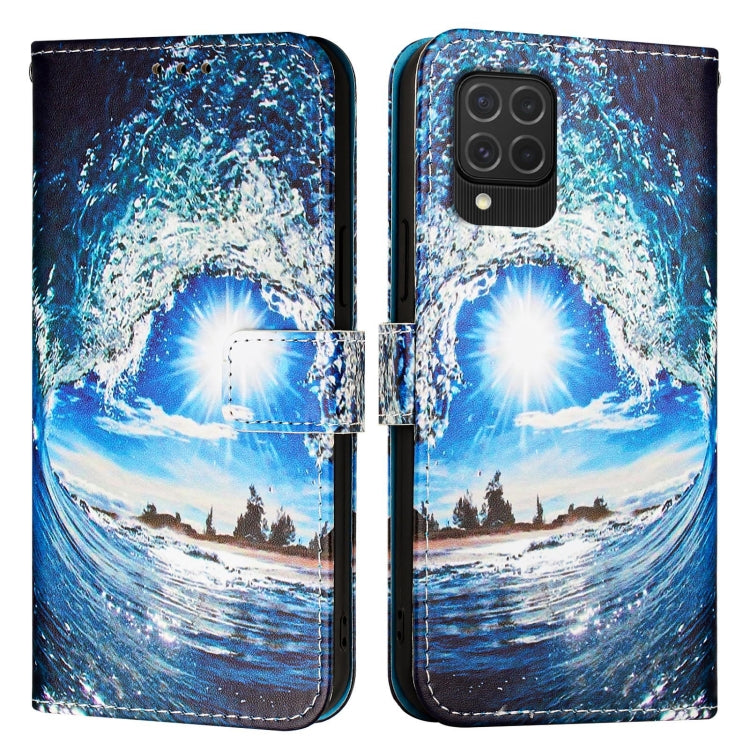 Custodia in pelle con motivo colorato per Samsung Galaxy
