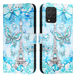Custodia in pelle con motivo colorato per Samsung Galaxy