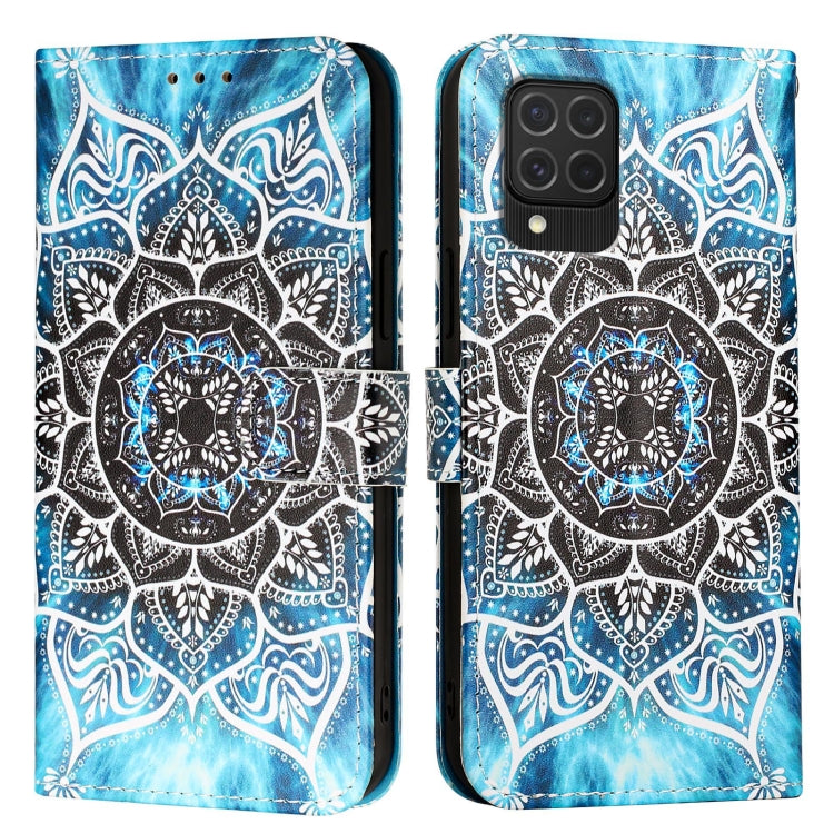 Custodia in pelle con motivo colorato per Samsung Galaxy