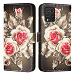 Custodia in pelle con motivo colorato per Samsung Galaxy