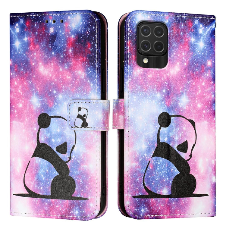 Custodia in pelle con motivo colorato per Samsung Galaxy