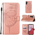 Custodia per telefono in pelle con farfalla goffrata, For Samsung Galaxy A05s, For Samsung Galaxy A25 5G, For Samsung Galaxy S23 FE 5G