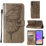 Custodia per telefono in pelle con farfalla goffrata, For Samsung Galaxy A06 4G / 5G, For Samsung Galaxy A15, For Samsung Galaxy A05