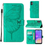 Custodia per telefono in pelle con farfalla goffrata, For Samsung Galaxy A06 4G / 5G, For Samsung Galaxy A15, For Samsung Galaxy A05