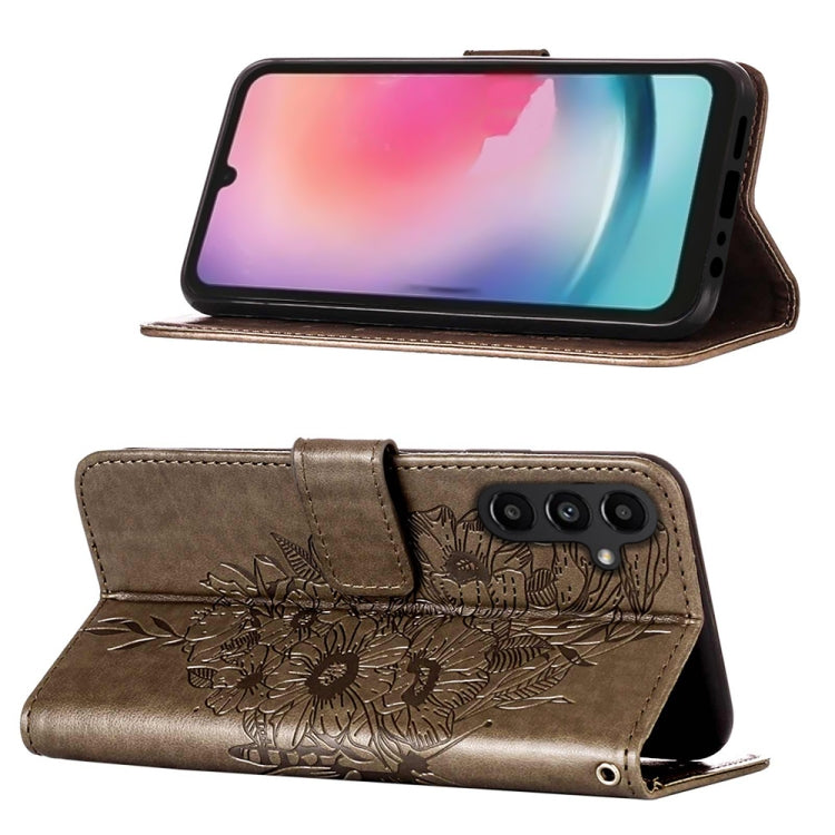Custodia per telefono in pelle con farfalla goffrata, For Samsung Galaxy A05s, For Samsung Galaxy A25 5G, For Samsung Galaxy S23 FE 5G
