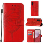 Custodia per telefono in pelle con farfalla goffrata, For Samsung Galaxy A24 4G