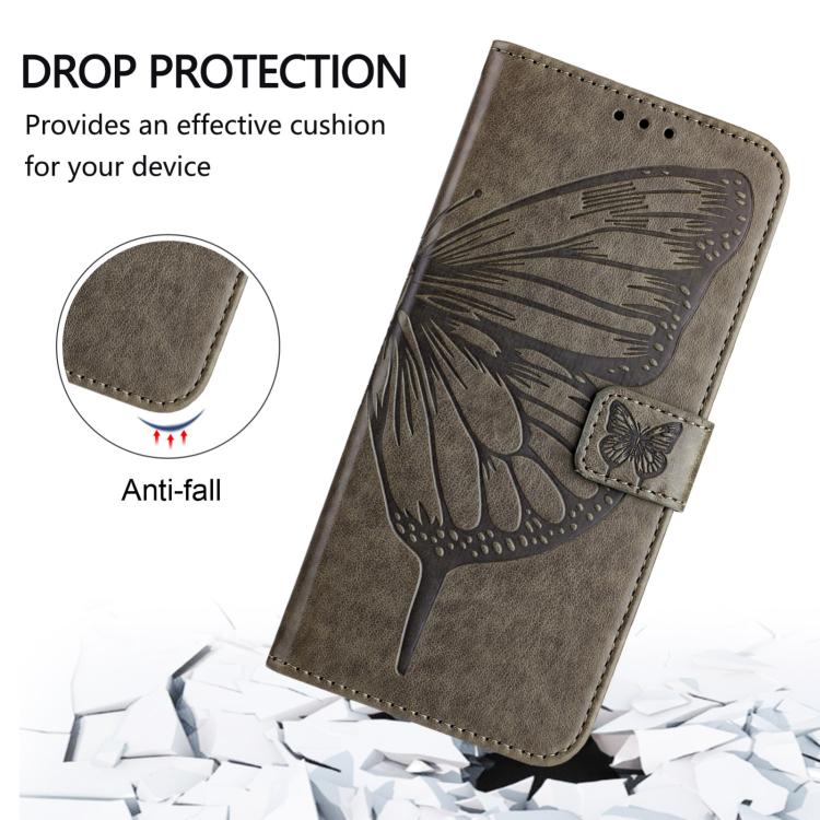 Custodia per telefono in pelle con farfalla goffrata, For Samsung Galaxy A06 4G / 5G, For Samsung Galaxy A15, For Samsung Galaxy A05