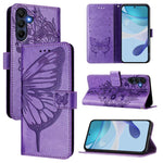 Custodia per telefono in pelle con farfalla goffrata, For Samsung Galaxy A27 5G, For Samsung Galaxy A07 4G, For Samsung Galaxy A17 5G