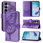 Custodia per telefono in pelle con farfalla goffrata, For Samsung Galaxy A27 5G, For Samsung Galaxy A07 4G, For Samsung Galaxy A17 5G