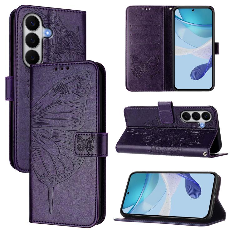 Custodia per telefono in pelle con farfalla goffrata, For Samsung Galaxy A27 5G, For Samsung Galaxy A07 4G, For Samsung Galaxy A17 5G