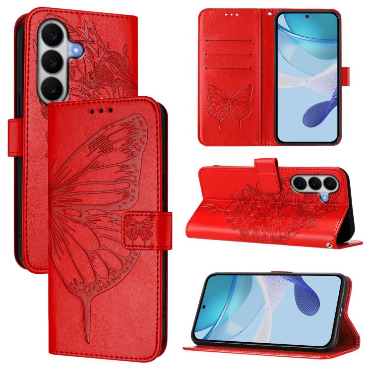 Custodia per telefono in pelle con farfalla goffrata, For Samsung Galaxy A27 5G, For Samsung Galaxy A07 4G, For Samsung Galaxy A17 5G
