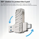 Lenovo Thinkplus MU232 USB 3.2 + USB-C / Type-C Unità flash a doppia testa, 32GB, 64GB, 128GB, 256GB