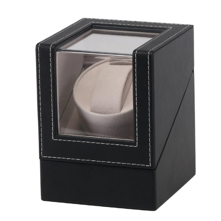Scatola per orologi singola in pelle Agitatore per orologi con motore elettrico Agitatore automatico per orologi, spina americana, Single, Ostrich Pattern, Single, Carbon Fibre, Single, Black, Single, Dark Brown