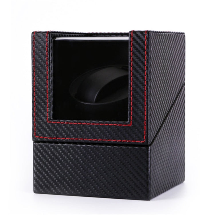 Scatola per orologi singola in pelle Agitatore per orologi con motore elettrico Agitatore automatico per orologi, spina americana, Single, Ostrich Pattern, Single, Carbon Fibre, Single, Black, Single, Dark Brown