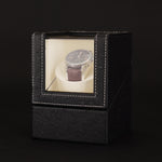 Scatola per orologi singola in pelle Agitatore per orologi con motore elettrico Agitatore automatico per orologi, spina americana, Single, Ostrich Pattern, Single, Carbon Fibre, Single, Black, Single, Dark Brown