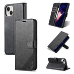AZNS Custodia per cellulare in pelle di pecora con struttura in pelle di pecora, For iPhone 15 Pro, For iPhone 15 Plus, For iPhone 15