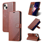 AZNS Custodia per cellulare in pelle di pecora con struttura in pelle di pecora, For iPhone 15 Pro, For iPhone 15 Plus, For iPhone 15