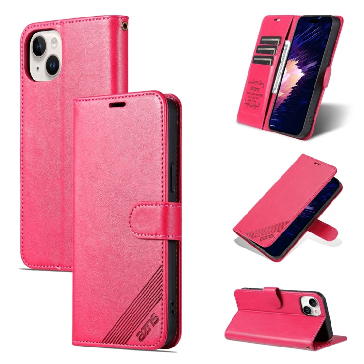 AZNS Custodia per cellulare in pelle di pecora con struttura in pelle di pecora, For iPhone 15 Pro, For iPhone 15 Plus, For iPhone 15