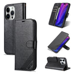 AZNS Custodia per cellulare in pelle di pecora con struttura in pelle di pecora, For iPhone 15 Pro, For iPhone 15 Plus, For iPhone 15