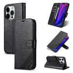 AZNS Custodia per cellulare in pelle di pecora con struttura in pelle di pecora, For iPhone 15 Pro, For iPhone 15 Plus, For iPhone 15