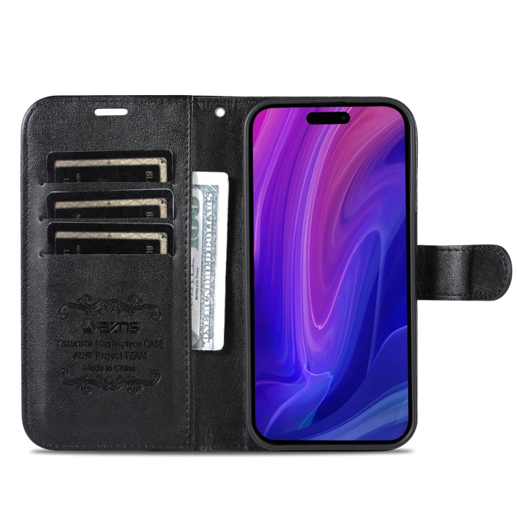 AZNS Custodia per cellulare in pelle di pecora con struttura in pelle di pecora, For iPhone 15 Pro, For iPhone 15 Plus, For iPhone 15