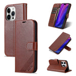 AZNS Custodia per cellulare in pelle di pecora con struttura in pelle di pecora, For iPhone 15 Pro, For iPhone 15 Plus, For iPhone 15