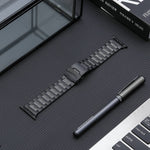 Cinturino in acciaio al titanio con fibbia di sicurezza, For Apple Watch Series 2 42mm, For Apple Watch Series 2 38mm