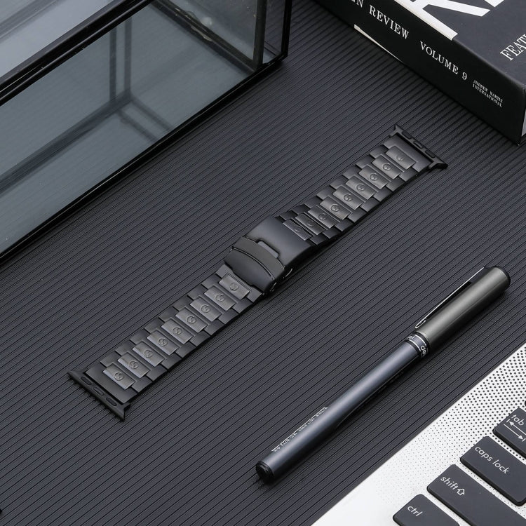 Cinturino in acciaio al titanio con fibbia di sicurezza, For Apple Watch Series 2 42mm, For Apple Watch Series 2 38mm
