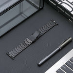 Cinturino in acciaio al titanio con fibbia di sicurezza, For Apple Watch Series 2 42mm, For Apple Watch Series 2 38mm