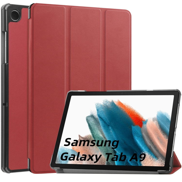 Custodia tablet in pelle con supporto a 3 pieghe per Galaxy Tab A