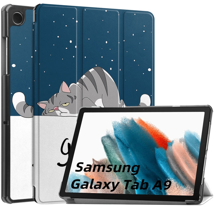Custodia tablet in pelle con supporto a 3 pieghe per Galaxy Tab A