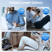 JOYRO0M SA25-AM3 3A Cavo dati di ricarica rapida da USB a Micro USB, 1.2m, 2m, 3m