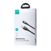 JOYRO0M SA25-AM3 3A Cavo dati di ricarica rapida da USB a Micro USB, 1.2m, 2m, 3m