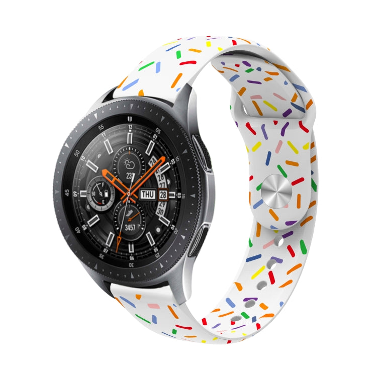 Cinturino sportivo in silicone a pois arcobaleno, For Samsung Galaxy Watch 6 / 6 Classic