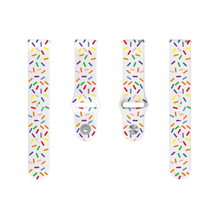 Cinturino sportivo in silicone a pois arcobaleno, For Samsung Galaxy Watch 6 / 6 Classic