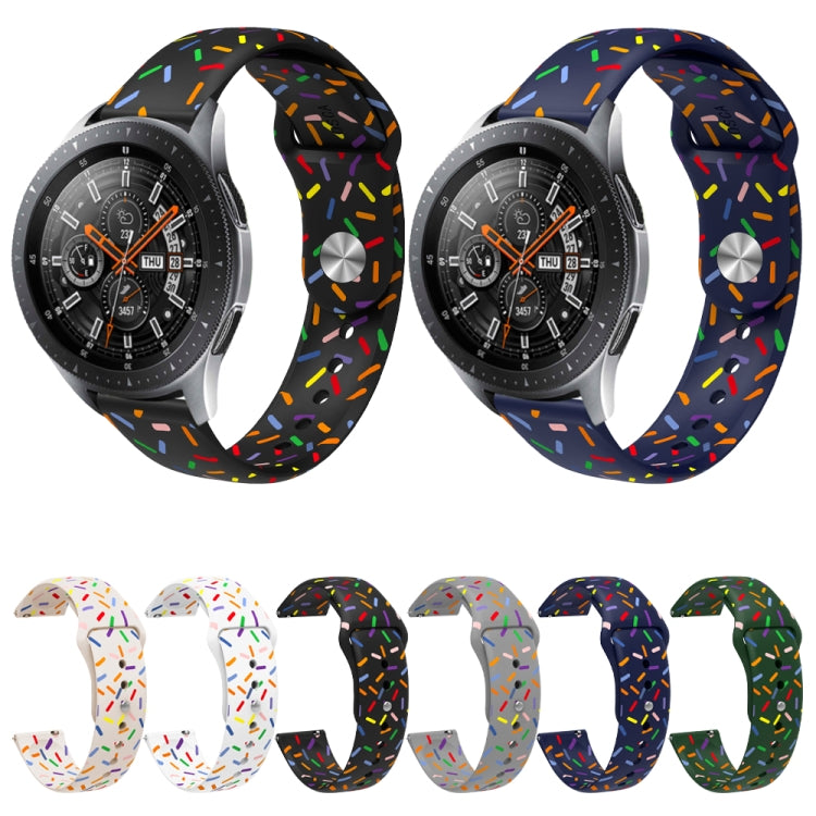 Cinturino sportivo in silicone a pois arcobaleno, For Samsung Galaxy Watch 6 / 6 Classic