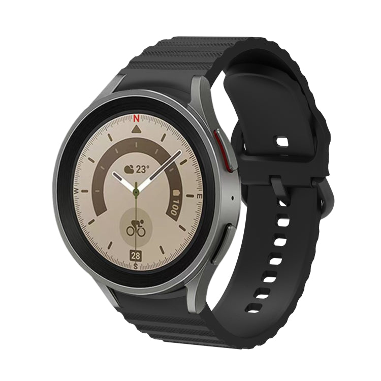 Cinturino per orologio in silicone con fibbia in puro colore punteggiato, For Samsung Galaxy Watch 6 / 6 Classic
