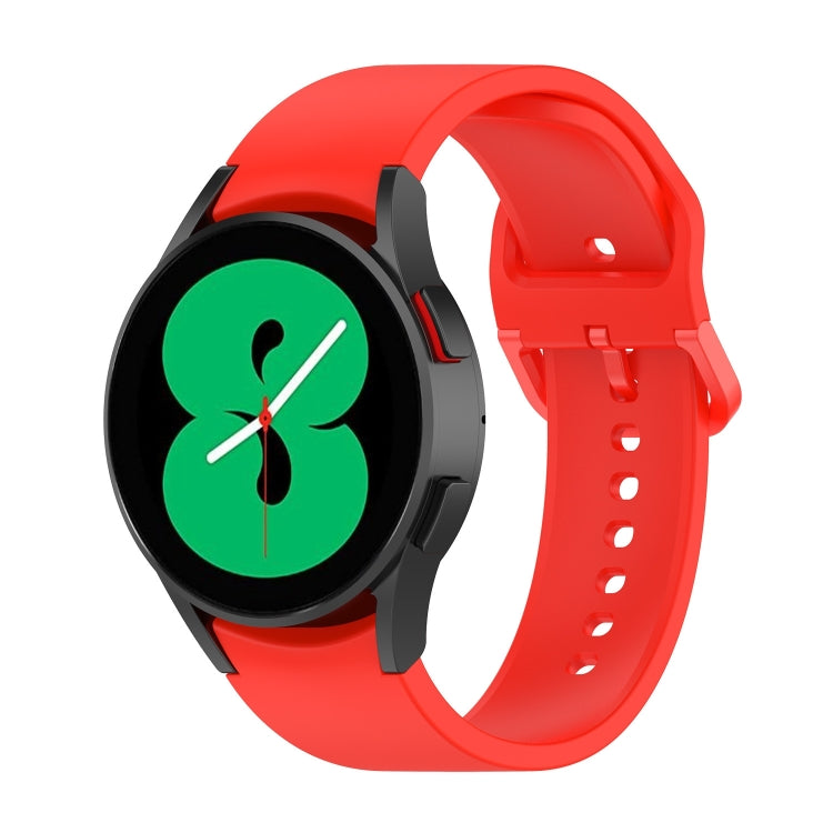 Per Samsung Galaxy Watch 6/6 cinturino classico in silicone con fibbia tinta unita, L Size